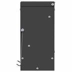 vidaXL Kaninchenfütterer Schwarz 12,5 x 12,5 x 25 cm
