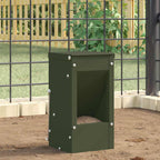 vidaXL Kaninchenfütterer Olive Grün 12,5 x 12,5 x 25 cm