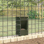 vidaXL Kaninchenfütterer Olive Grün 12,5 x 12,5 x 25 cm