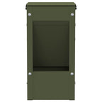 vidaXL Kaninchenfütterer Olive Grün 12,5 x 12,5 x 25 cm
