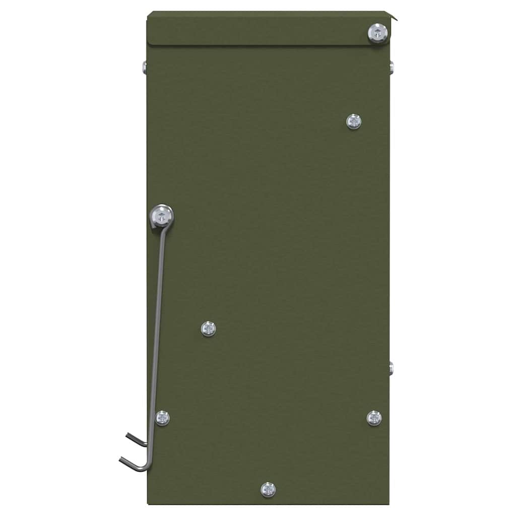 vidaXL Kaninchenfütterer Olive Grün 12,5 x 12,5 x 25 cm