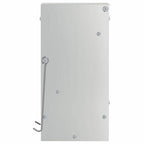 vidaXL Kaninchenfütterer Silber 12,5 x 12,5 x 25 cm Verzinkter Stahl