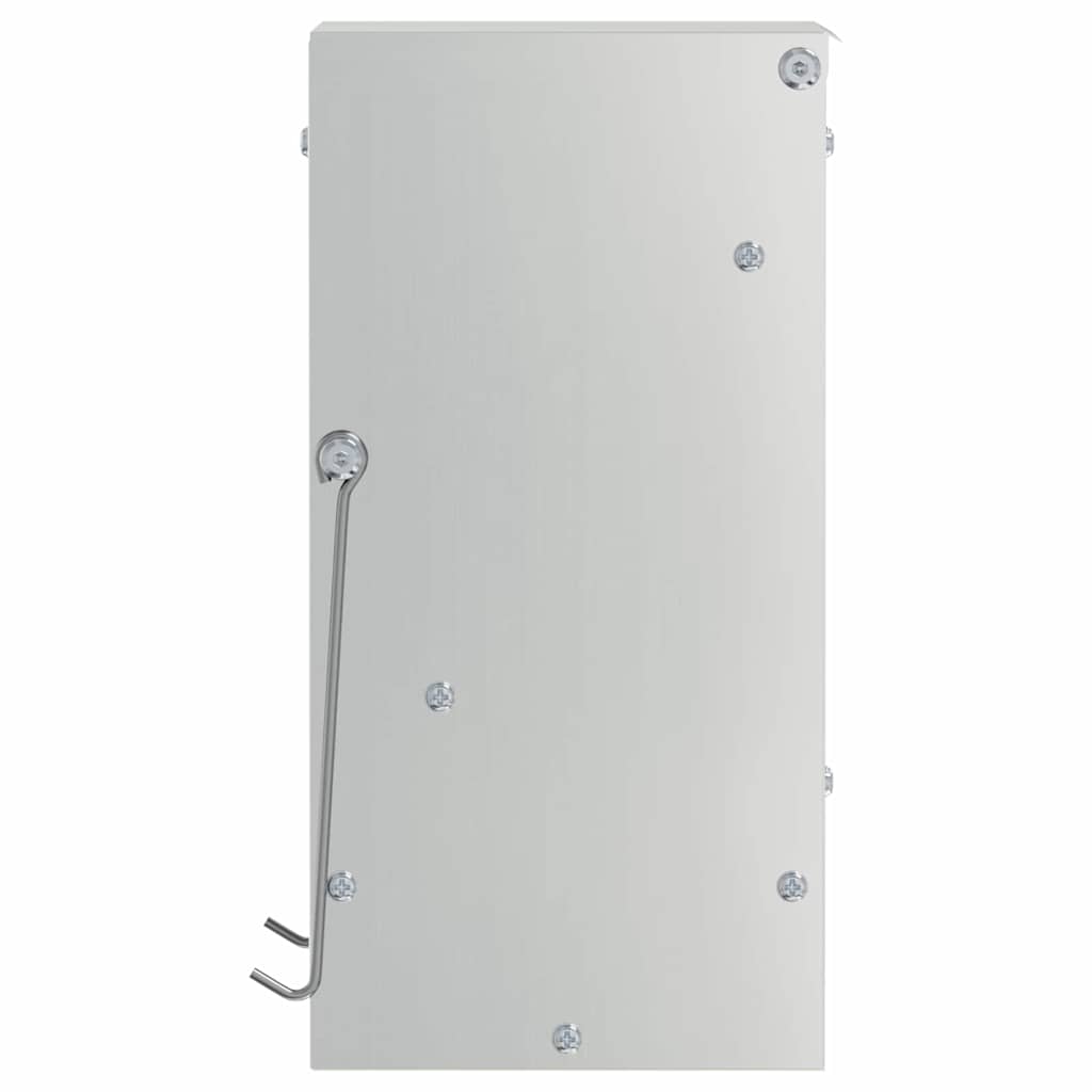 vidaXL Kaninchenfütterer Silber 12,5 x 12,5 x 25 cm Verzinkter Stahl