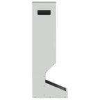 vidaXL Rehfütterer Silber 28 x 30 x 80 cm Verzinkter Stahl