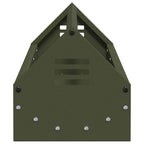 vidaXL Hühnerfütterungsrinne Olive Grün 108 x 20,5 x 20 cm