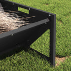vidaXL Futtertröge für Nutztiere Schwarz 108 x 50 x 28 cm