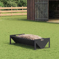 vidaXL Futtertröge für Nutztiere Schwarz 108 x 50 x 28 cm