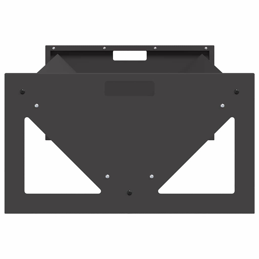 vidaXL Futtertröge für Nutztiere Schwarz 108 x 50 x 28 cm