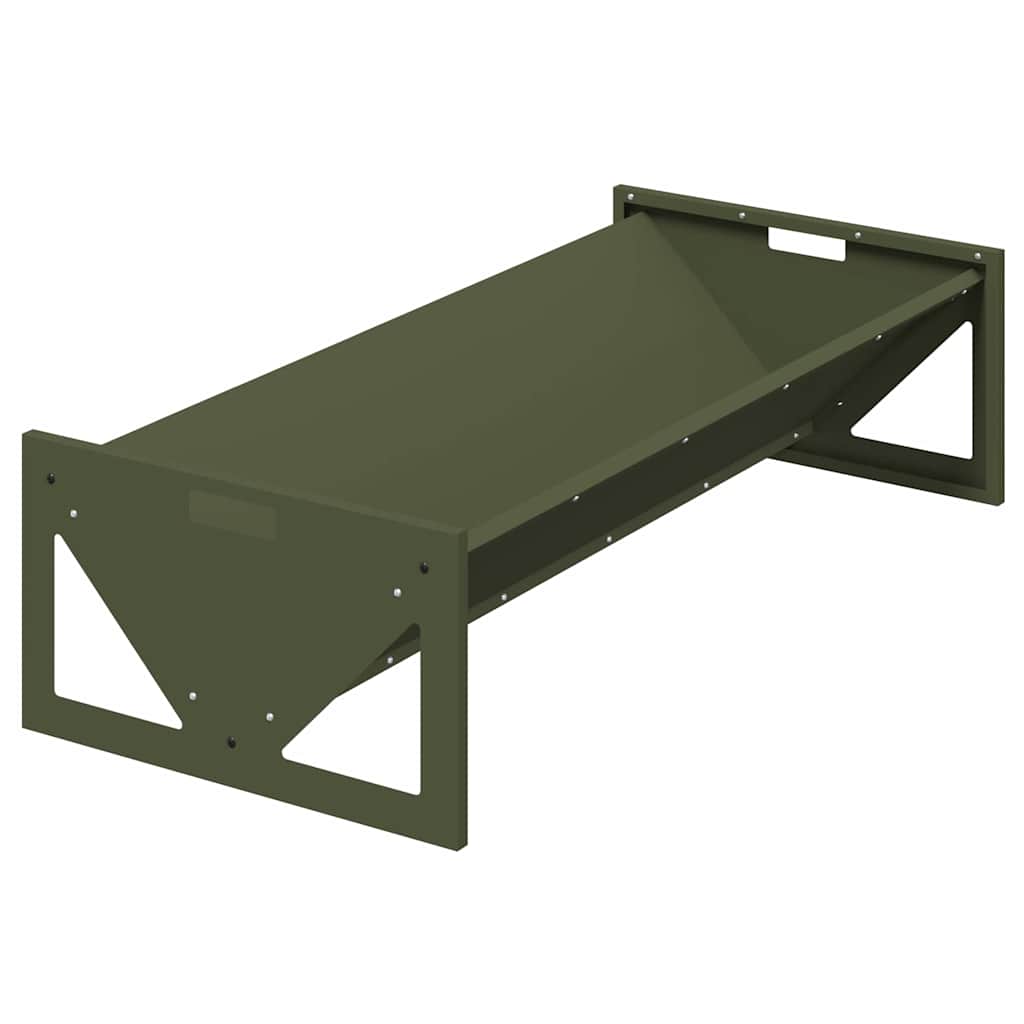 vidaXL Futtertröge für Nutztiere Olive Grün 108 x 50 x 28 cm