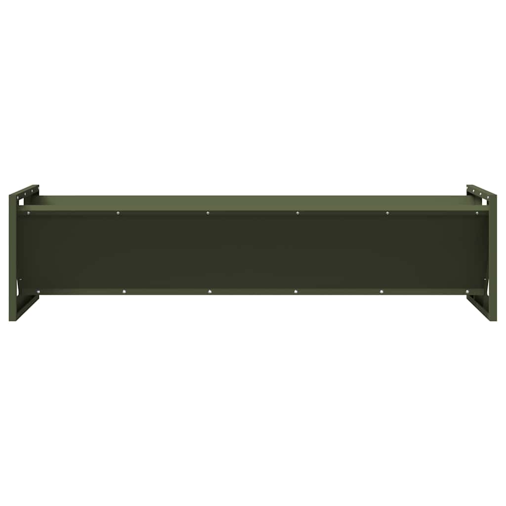 vidaXL Futtertröge für Nutztiere Olive Grün 108 x 50 x 28 cm