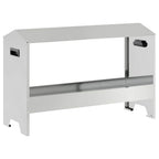 vidaXL Hühnerfütterungsrinne Silber 81 x 32 x 53,5 cm Verzinkter Stahl