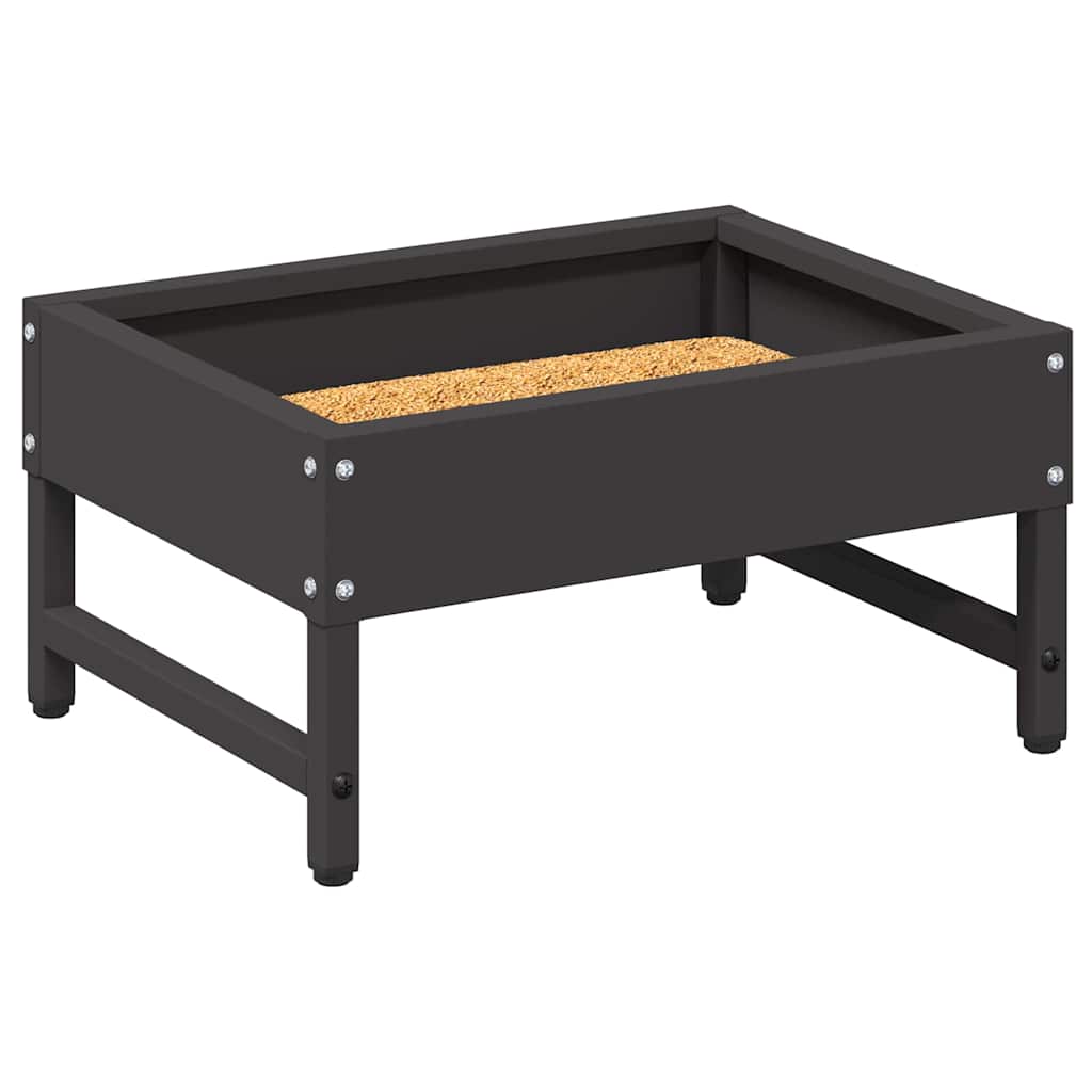 vidaXL Vogel-Feeder Schwarz 34 x 26 x 16 cm Kaltgewalzter Stahl