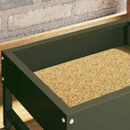 vidaXL Vogel-Feeder Olive Grün 34 x 26 x 16 cm Kaltgewalzter Stahl