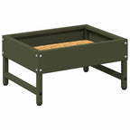 vidaXL Vogel-Feeder Olive Grün 34 x 26 x 16 cm Kaltgewalzter Stahl