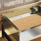 vidaXL Vogel-Feeder Silber 34 x 26 x 16 cm Verzinkter Stahl
