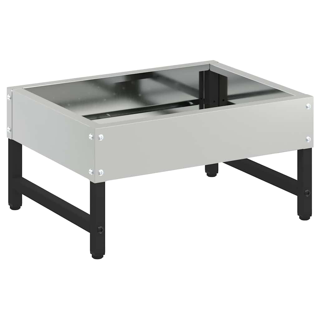 vidaXL Vogel-Feeder Silber 34 x 26 x 16 cm Verzinkter Stahl