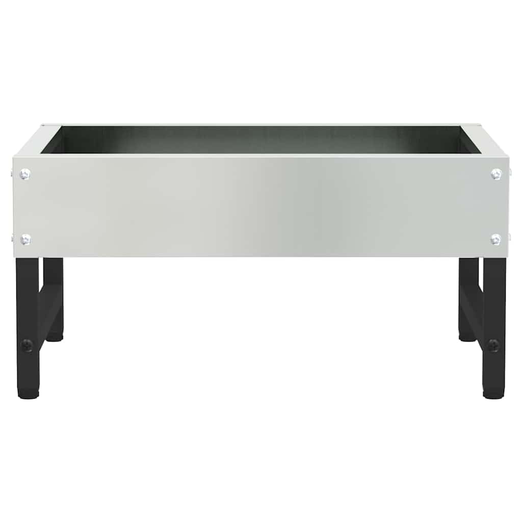 vidaXL Vogel-Feeder Silber 34 x 26 x 16 cm Verzinkter Stahl