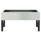vidaXL Vogel-Feeder Silber 34 x 26 x 16 cm Verzinkter Stahl