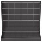 vidaXL Heu Futterspender Schwarz 71 x 33 x 70 cm Kaltgewalzter Stahl