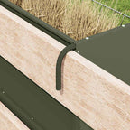 vidaXL Heu Futterspender Olive Grün 71 x 33 x 70 cm