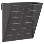 vidaXL Hängender Heufutterspender Schwarz 61 x 33 x 66 cm