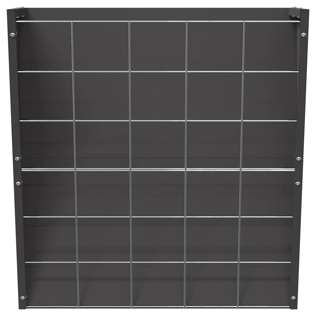 vidaXL Hängender Heufutterspender Schwarz 61 x 33 x 66 cm