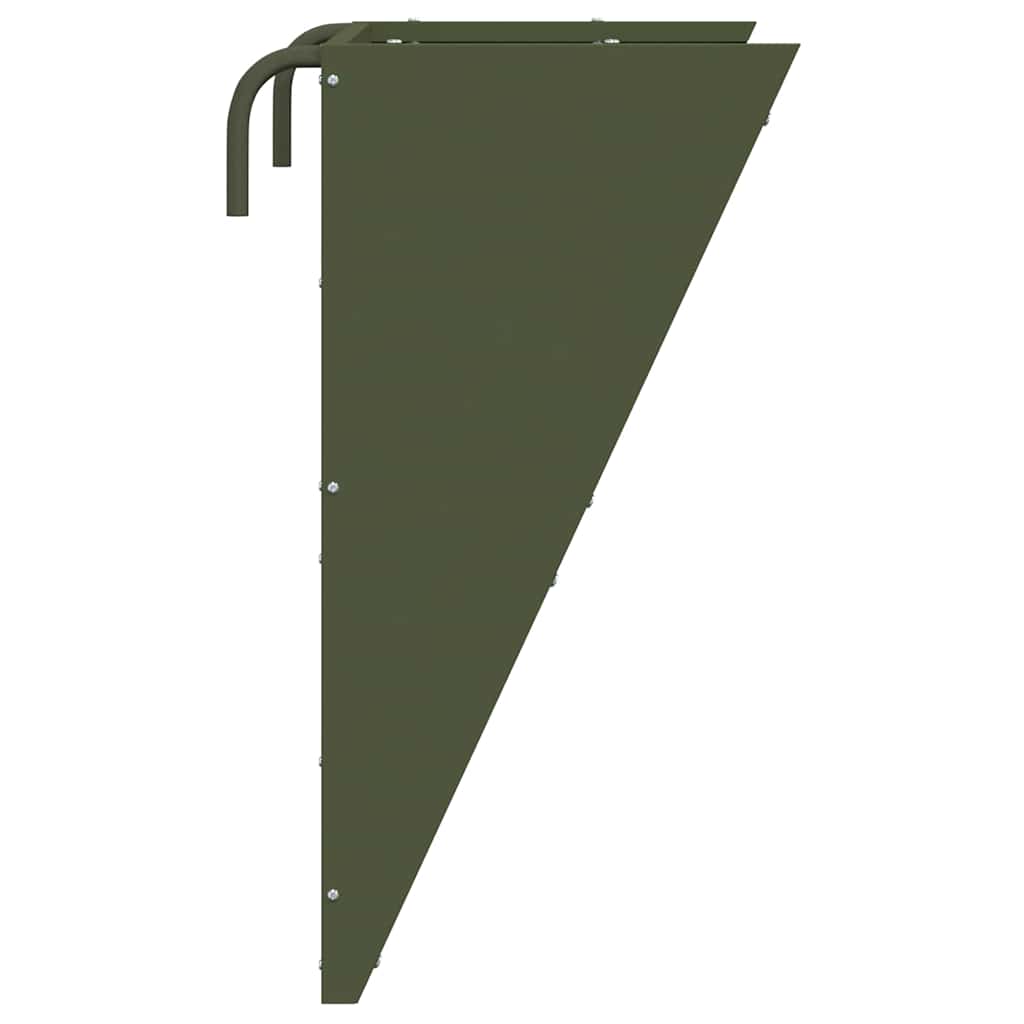 vidaXL Hängender Heufutterspender Olive Grün 61 x 33 x 66 cm