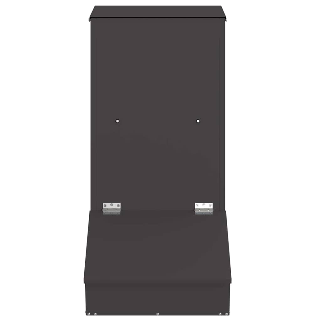 vidaXL Schweinfutterspender Schwarz 55 x 38 x 76 cm