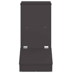vidaXL Schweinfutterspender Schwarz 55 x 38 x 76 cm