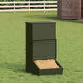 vidaXL Schweinfutterspender Olive Grün 55 x 38 x 76 cm
