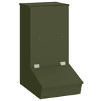 vidaXL Schweinfutterspender Olive Grün 55 x 38 x 76 cm