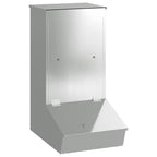 vidaXL Schweinfutterspender Silber 55 x 38 x 76 cm Verzinkter Stahl