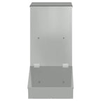 vidaXL Schweinfutterspender Silber 55 x 38 x 76 cm Verzinkter Stahl