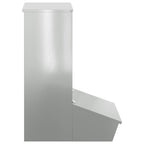 vidaXL Schweinfutterspender Silber 55 x 38 x 76 cm Verzinkter Stahl