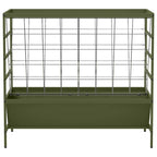 vidaXL Viehfutterspender Olive Grün 100 x 60 x 90 cm