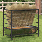 vidaXL Viehfutterspender Silber 100 x 60 x 90 cm Verzinkter Stahl