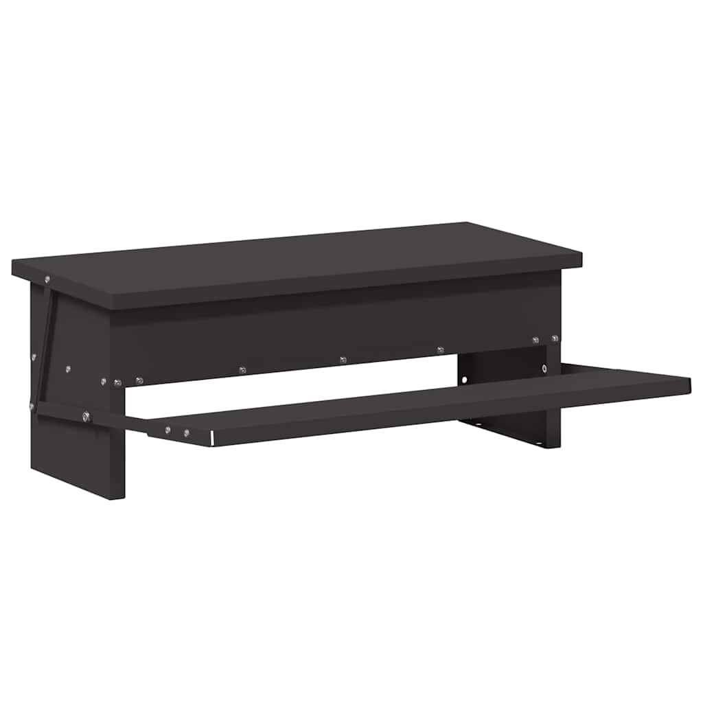 vidaXL Hühnertretfeeder Schwarz 48,5 x 39,5 x 19 cm