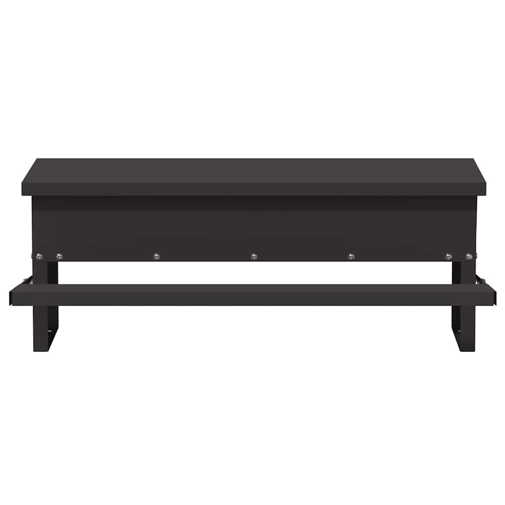 vidaXL Hühnertretfeeder Schwarz 48,5 x 39,5 x 19 cm