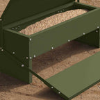 vidaXL Hühnertretfeeder Olive Grün 48,5 x 39,5 x 19 cm