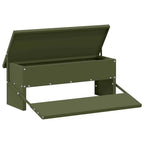 vidaXL Hühnertretfeeder Olive Grün 48,5 x 39,5 x 19 cm
