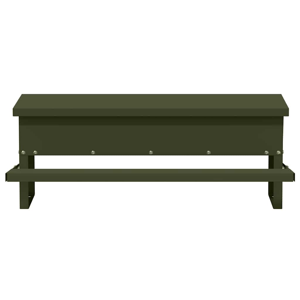 vidaXL Hühnertretfeeder Olive Grün 48,5 x 39,5 x 19 cm