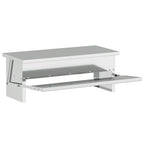 vidaXL Hühnertretfeeder Silber 48,5 x 39,5 x 19 cm Verzinkter Stahl