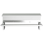 vidaXL Hühnertretfeeder Silber 48,5 x 39,5 x 19 cm Verzinkter Stahl