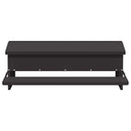vidaXL Hühnertretfeeder Schwarz 75 x 53 x 20,5 cm Kaltgewalzter Stahl