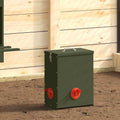 vidaXL Hühnerfütterer Olive Grün 32,5 x 20,5 x 43 cm