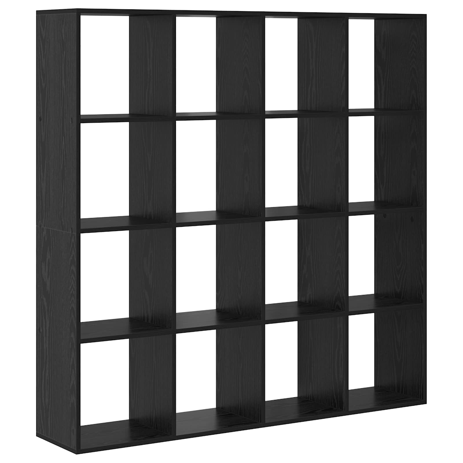 vidaXL Bücherregal Schwarz Eichen-Optik 137,5 x 29 x 137,5 cm