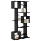vidaXL Bücherregal Schwarz Eichen-Optik 92 x 29 x 188 cm Holzwerkstoff