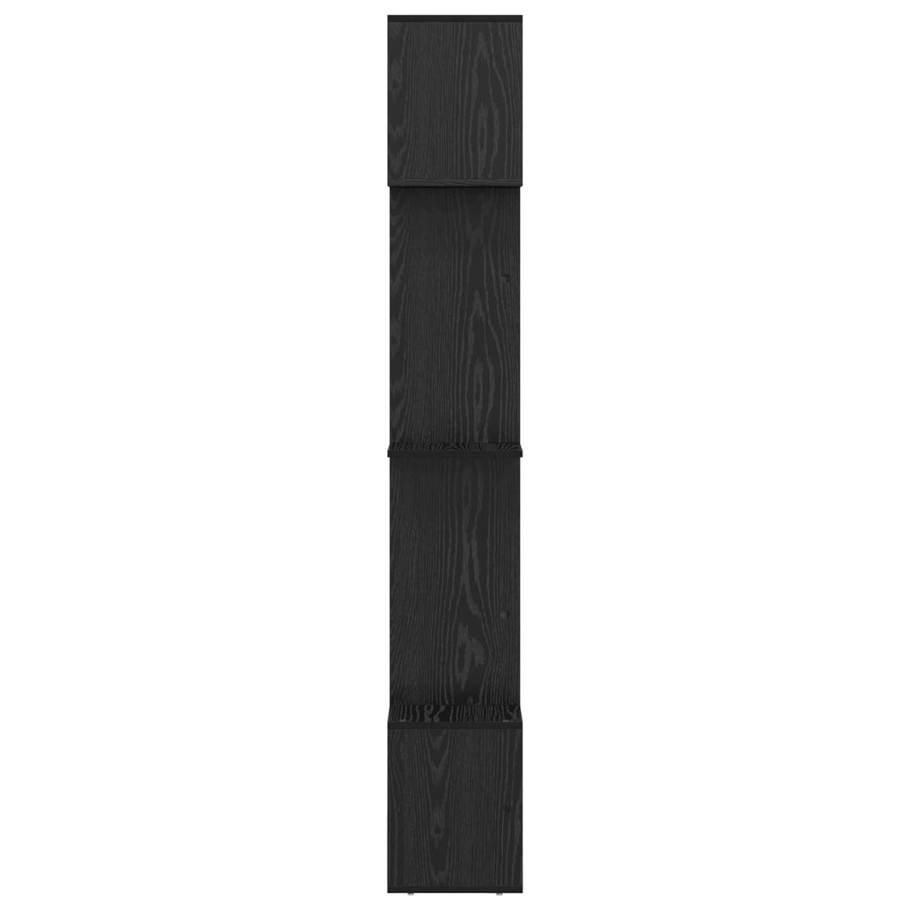 vidaXL Bücherregal Schwarz Eichen-Optik 92 x 29 x 188 cm Holzwerkstoff