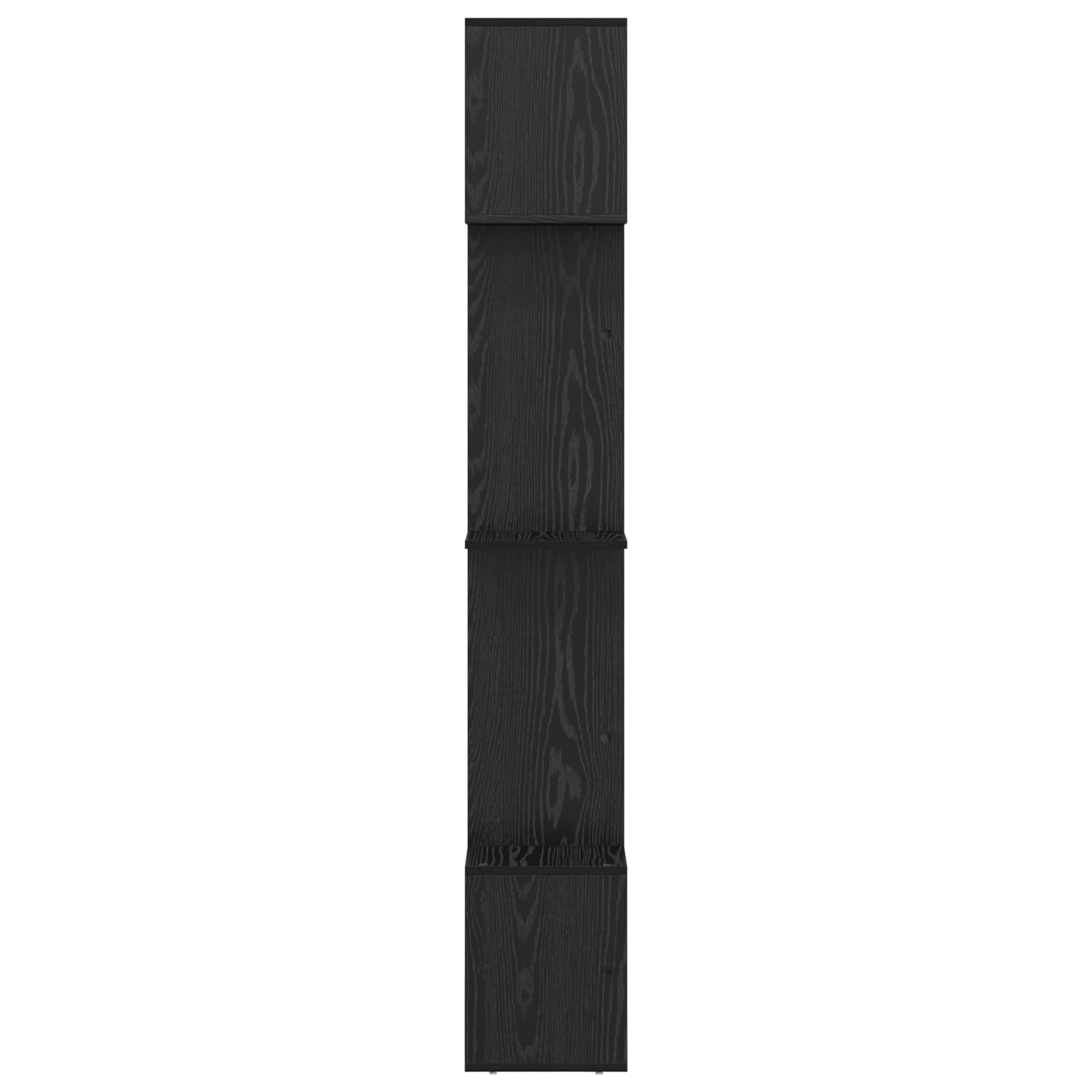 vidaXL Bücherregal Schwarz Eichen-Optik 92 x 29 x 188 cm Holzwerkstoff