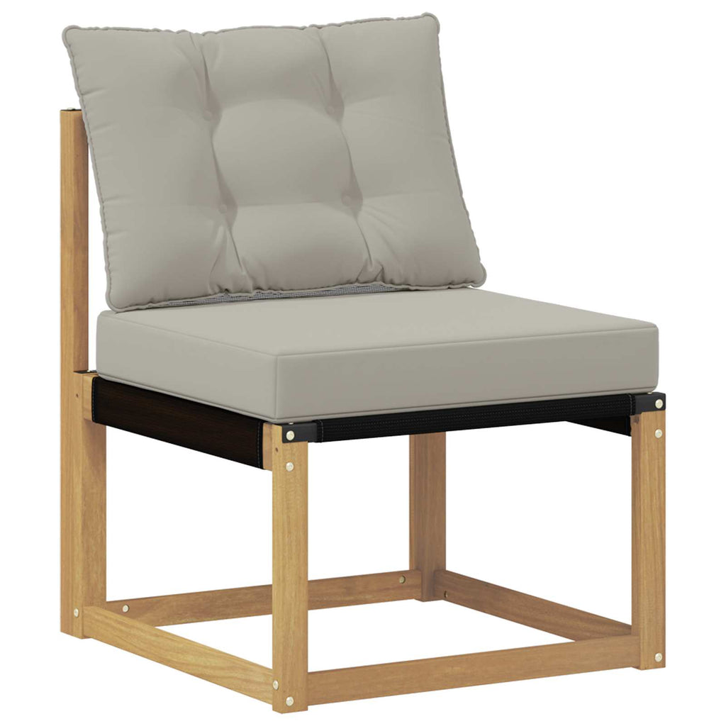 vidaXL Outdoor-Sofagarnitur 5 pcs Massives Akazienholz und Textilene